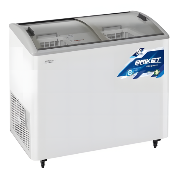 FREEZER BRIKET 335 LITROS FREEZER BRIKET 335 LTS BLANCO TAPA VIDRIO DUAL