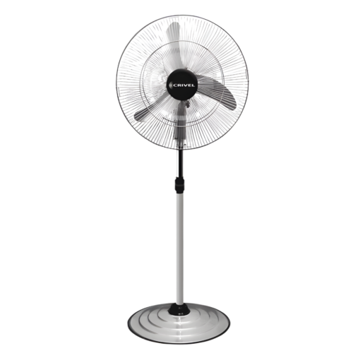 VENTILADOR DE PIE 20" CRIVEL COLOR PLATA 3 VELOCIDADES