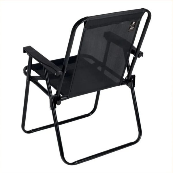SILLÓN PLAYERO RAFIA RETRO atrás SILLON PLAYERO RAFIA RETRO NEGRO (ACERO) 3/4