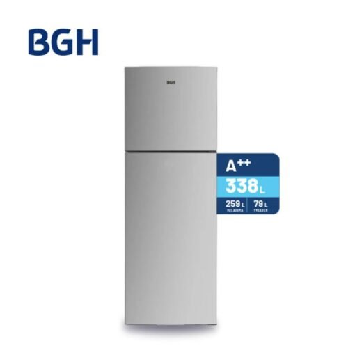 HELADERA BGH 338L INVERTER NO FROST INOX